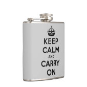 behalten Sie Ruhe und machen Sie - Grau und Flachmann (Rechts)