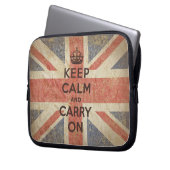 Behalten Sie Ruhe und machen Sie mit BRITISCHER Laptopschutzhülle (Vorderseite Links)