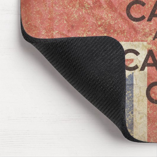 Behalten Sie Ruhe und machen Sie mit BRITISCHER Mousepad (Ecke)