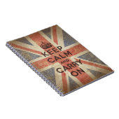 Behalten Sie Ruhe und machen Sie mit BRITISCHER Notizblock (Rechte Seite)