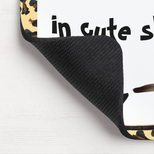 Behalten Sie Ruhe und machen Sie niedlichen Schuh Mousepad (Ecke)