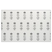 Behalten Sie Ruhe und machen Sie Schwarzes auf Stoff (Fat Quarter (45,7 x 55,9 cm))