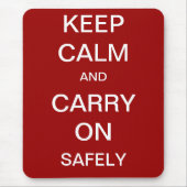 Behalten Sie Ruhe und machen Sie sicher - Mousepad (Vorne)