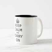 Behalten Sie Ruhe und machen Sie - Tasse - (VorderseiteRechts)