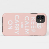 behalten Sie Ruhe und machen Sie Vorlage weiter Case-Mate iPhone Hülle (Rückseite (Horizontal))