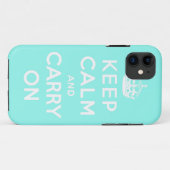 behalten Sie Ruhe und machen Sie Vorlage weiter Case-Mate iPhone Hülle (Rückseite (Horizontal))