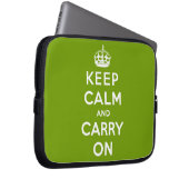 behalten Sie Ruhe und machen Sie Vorlage weiter Laptopschutzhülle (Vorne Rechts)