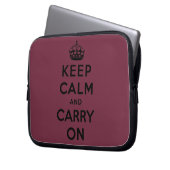 behalten Sie Ruhe und machen Sie Vorlage weiter Laptopschutzhülle (Vorderseite Links)
