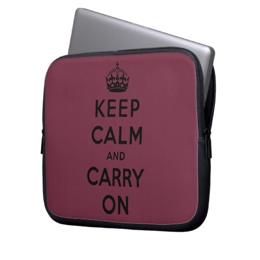 behalten Sie Ruhe und machen Sie Vorlage weiter Laptopschutzhülle (Vorderseite Links)