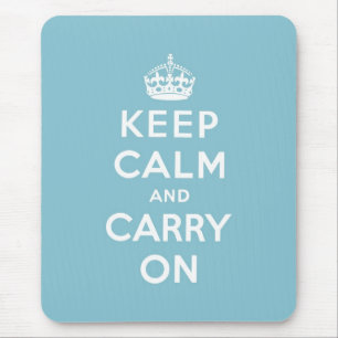 behalten Sie Ruhe und machen Sie Vorlage weiter Mousepad