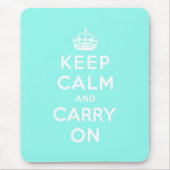 behalten Sie Ruhe und machen Sie Vorlage weiter Mousepad (Vorne)