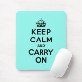 behalten Sie Ruhe und machen Sie Vorlage weiter Mousepad (Mit Mouse)
