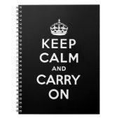 behalten Sie Ruhe und machen Sie Vorlage weiter Notizblock (Vorderseite)