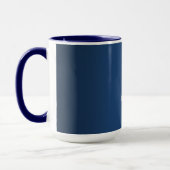 Behalten Sie Ruhe und machen Sie weiter (Blau) Tasse (Links)