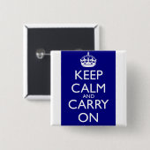 Behalten Sie Ruhe und machen Sie weiter: Button (Vorne & Hinten)