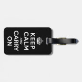 Behalten Sie Ruhe und machen Sie weiter Gepäckanhänger (Rückseite horizontal)