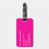 Behalten Sie Ruhe und machen Sie weiter Gepäckanhänger (Rückseite vertikal)