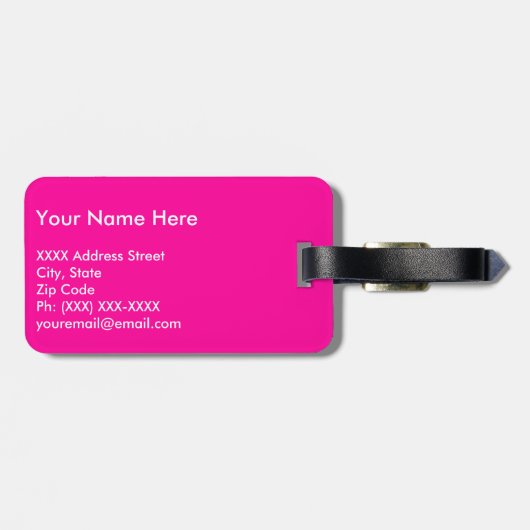 Behalten Sie Ruhe und machen Sie weiter Gepäckanhänger (Rückseite horizontal)