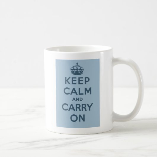 Behalten Sie Ruhe und machen Sie weiter Kaffeetasse (Rechts)