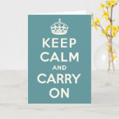 Behalten Sie Ruhe und machen Sie weiter Karte (Gelbe Blume)