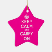 Behalten Sie Ruhe und machen Sie weiter Keramik Ornament (Rechts)