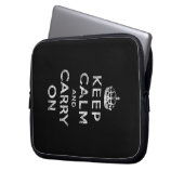 Behalten Sie Ruhe und machen Sie weiter Laptopschutzhülle (Vorderseite Links)