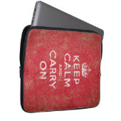 Behalten Sie Ruhe und machen Sie weiter Laptopschutzhülle (Vorne Rechts)