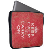 Behalten Sie Ruhe und machen Sie weiter Laptopschutzhülle (Vorne Rechts)