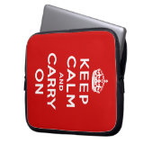 Behalten Sie Ruhe und machen Sie weiter Laptopschutzhülle (Vorderseite Links)