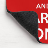 Behalten Sie Ruhe und machen Sie weiter Mousepad (Ecke)