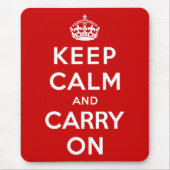 Behalten Sie Ruhe und machen Sie weiter Mousepad (Vorne)