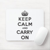 Behalten Sie Ruhe und machen Sie weiter Mousepad (Mit Mouse)
