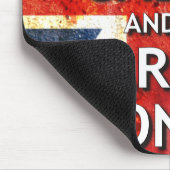 Behalten Sie Ruhe und machen Sie weiter Mousepad (Ecke)