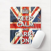 Behalten Sie Ruhe und machen Sie weiter Mousepad (Mit Mouse)