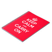 Behalten Sie Ruhe und machen Sie weiter Notizblock (Linke Seite)