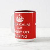 Behalten Sie Ruhe und machen Sie weiter, Tasse zu (Vorderseite Links)