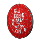 Behalten Sie Ruhe und machen Sie weiter (Zombies) Dartscheibe (Vorderseite rechts)