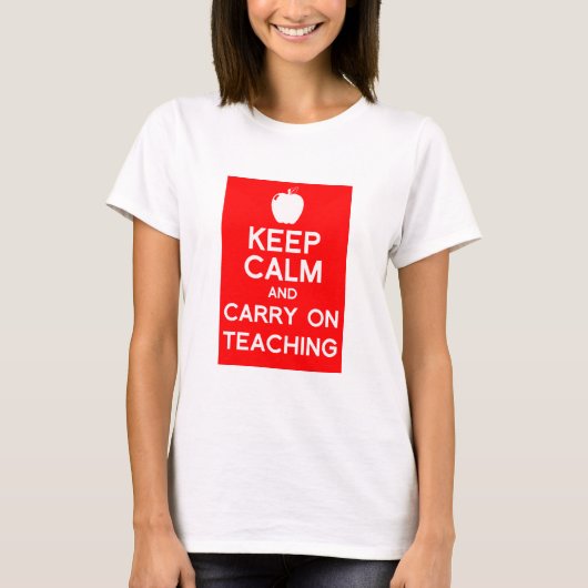 Behalten Sie Ruhe und machen Sie weiter zu T-Shirt (Vorderseite)