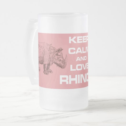 Behalten Sie Ruhe-und Mattglas Bierglas (Vorderseite Links)