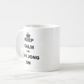 BEHALTEN Sie RUHE UND Milliamperestunde JONG Kaffeetasse (Vorderseite Links)