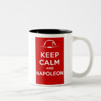 Behalten Sie Ruhe und Napoleon