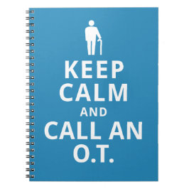 Behalten Sie Ruhe und nennen Sie ein O.T. - Notizblock