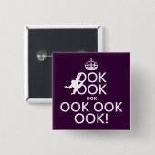 Behalten Sie Ruhe und Ook an Button (Vorne & Hinten)