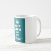"Behalten Sie Ruhe und Oy Gevalt! " Kaffeetasse (VorderseiteRechts)