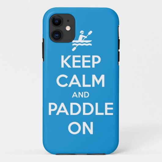 behalten Sie Ruhe und Paddel an Case-Mate iPhone Hülle (Rückseite)