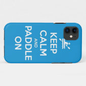 behalten Sie Ruhe und Paddel an Case-Mate iPhone Hülle (Rückseite (Horizontal))