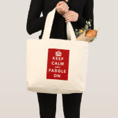 Behalten Sie Ruhe und Paddel an Jumbo Stoffbeutel (Vorderseite (Produkt))