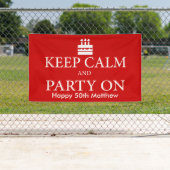 Behalten Sie Ruhe und Party an Banner (Insitu)