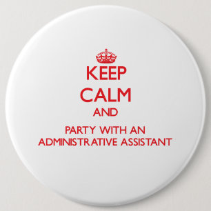 Behalten Sie Ruhe und Party mit einem Button