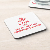 Behalten Sie Ruhe und Party mit einem Getränkeuntersetzer (Linke Seite)